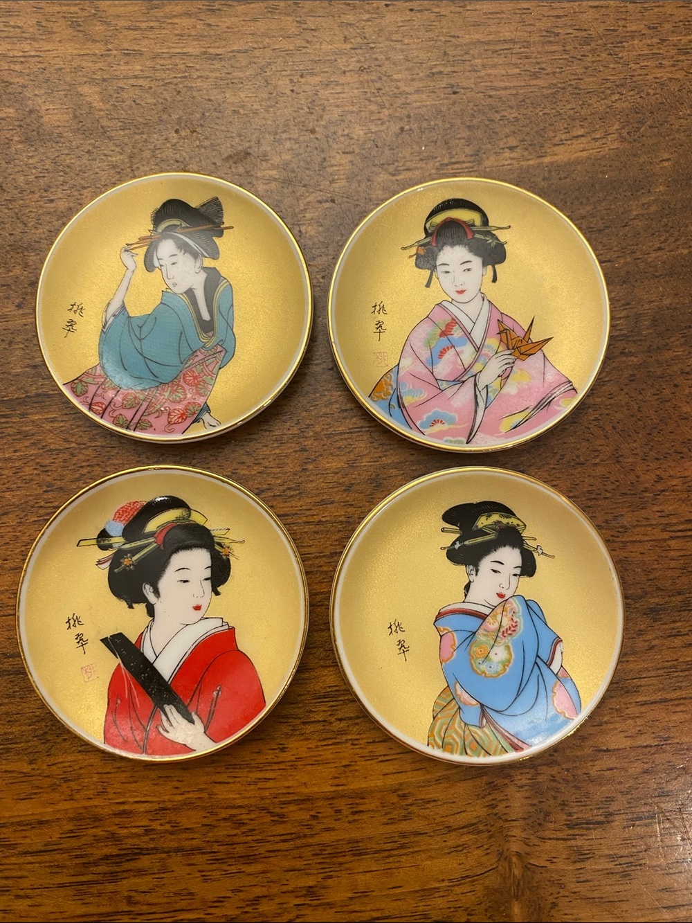 Mini Geisha Plates